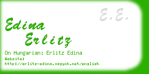 edina erlitz business card
